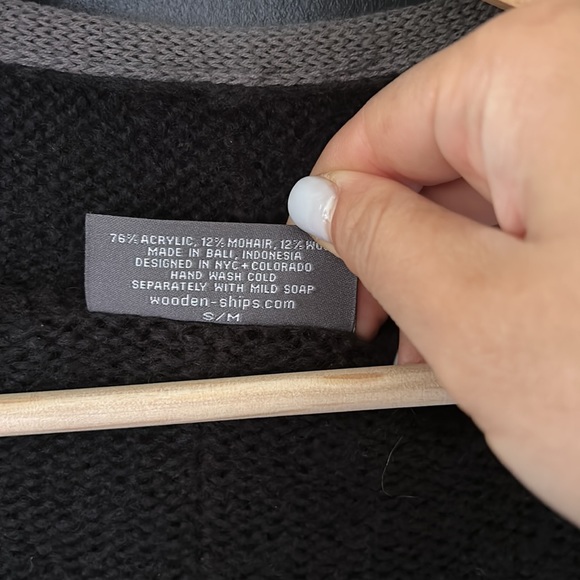 Wooden Ships‎ Mohair Blend Open Cardigan. Size S/ M - Picture 6 of 11